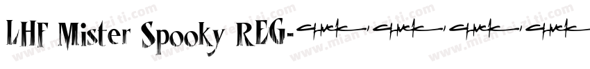 LHF Mister Spooky REG字体转换